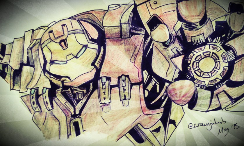 Hulkbuster Sketch, (c) @crownjulesb May 2015