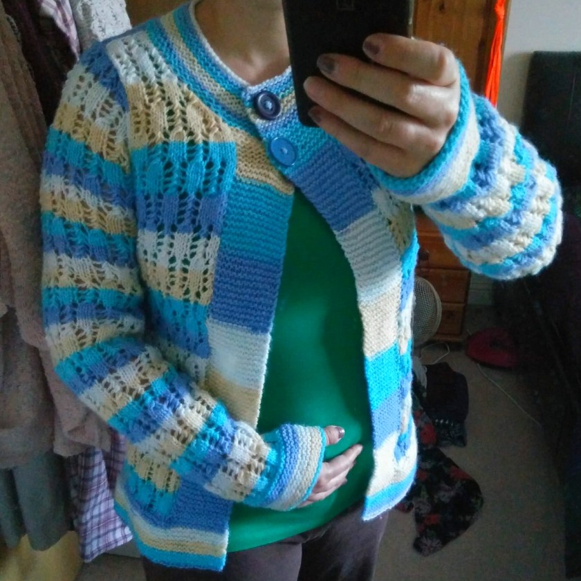 Knitted Striped Cardigan